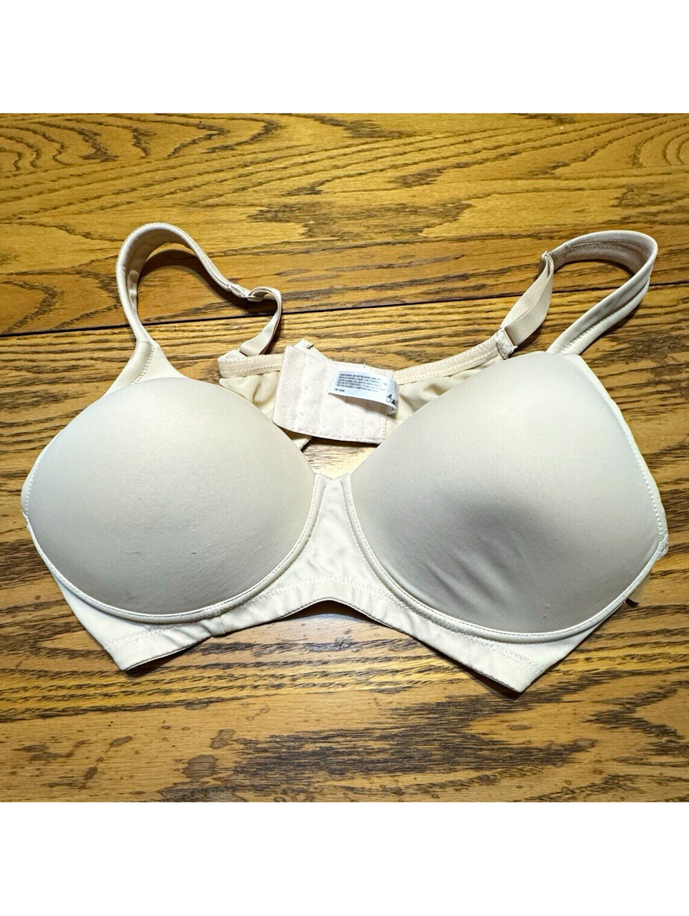 Leading Lady 40B Beige Underwired T-Shirt Bra Solid Adjustable Strap 5042